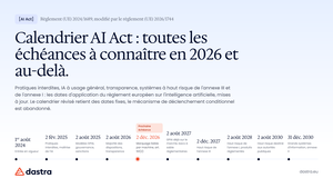 Calendrier AI Act : toutes les échéances à connaître en 2026 et au-delà