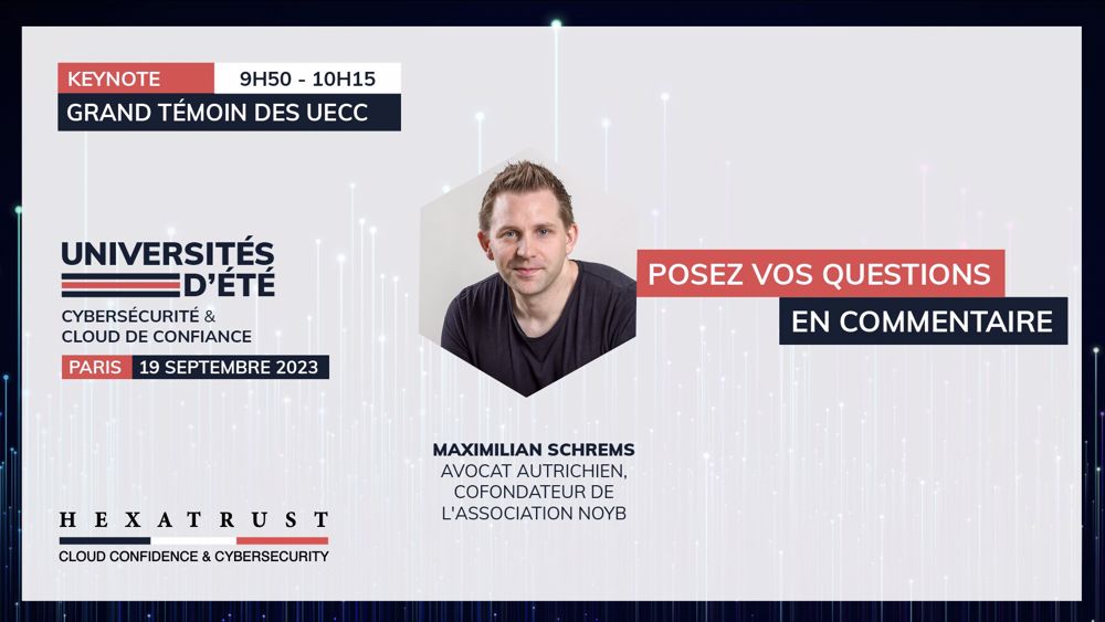 Quelles questions souhaiteriez-vous poser à Max Schrems ?