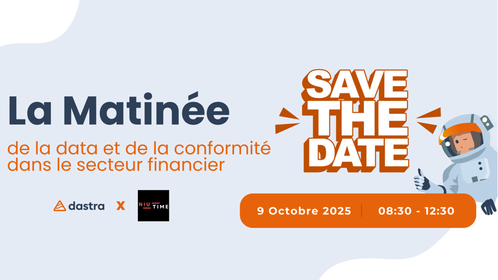 Save the Date : La Matinée de la data et de la conformité dans le secteur financier